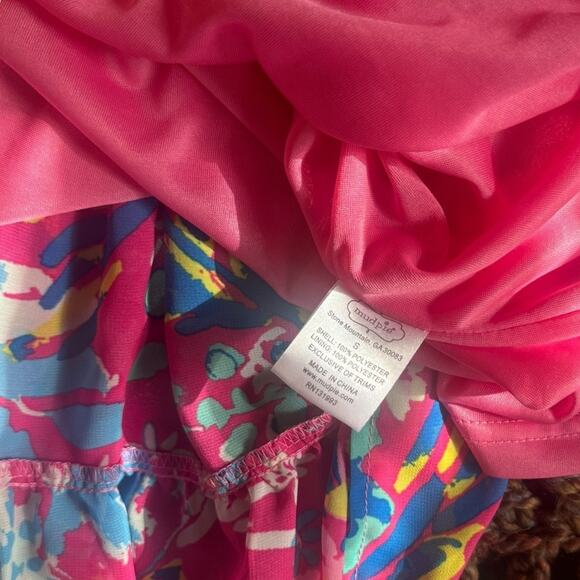 Mudpie Pink and Blue Tiered Maxi Dress - Size Small - Picture 5 of 5